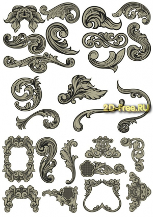 Векторы набор Free Vectors for Laser Cutting 226