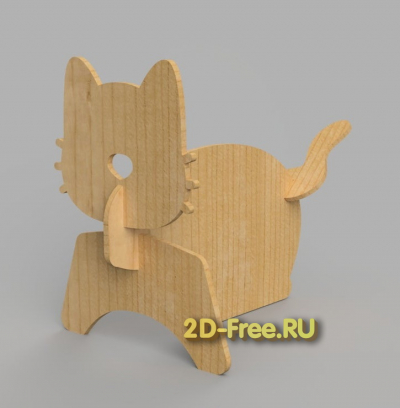 Кот макет формат 2D