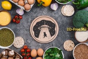 Подставка под горячее КОТ формат cdr