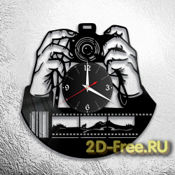 Часы на пластинке фотограф 2