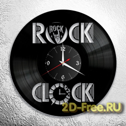 Часы из пластинки музыка Rock around the Clock