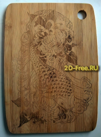 Разделочная доска с рисунком