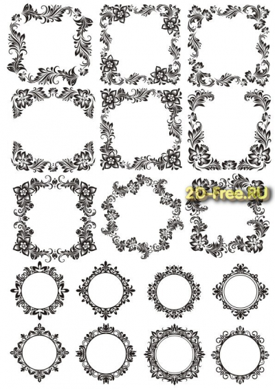 Векторы набор Free Vectors for Laser Cutting 221