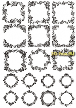Векторы набор Free Vectors for Laser Cutting 221