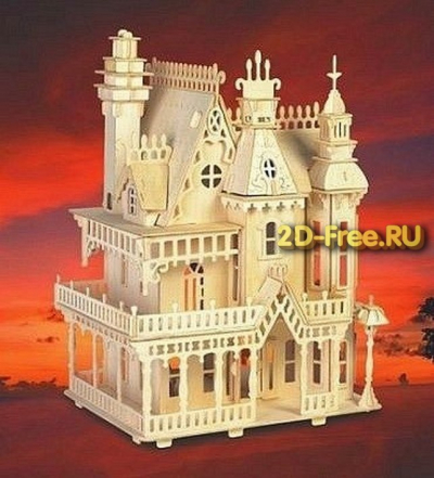 Макет замка для лазерной резки