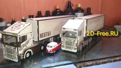 Машинка «Truck Scania» 2D макет