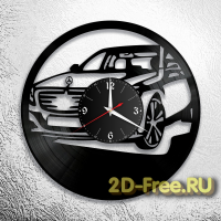 Часы на пластинке авто Мерседес 2