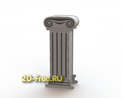 Колонна 2D макет для лазерной резки