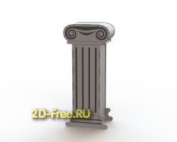 Колонна 2D макет для лазерной резки