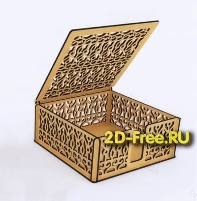 Резная коробочка 2D макет