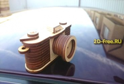 Фотоаппарат 2D макет для лазерной резки