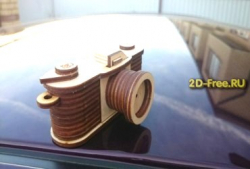 Фотоаппарат 2D макет для лазерной резки
