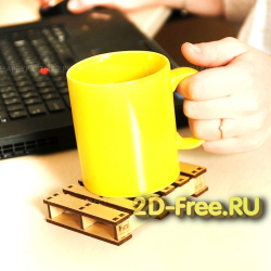 Мини палет 2D макет для лазерной резки