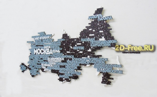 Карта России формат CDR 002