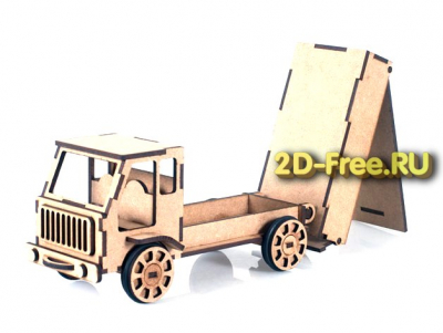 Машинки Lorry Truck 2D макет для лазерной резки