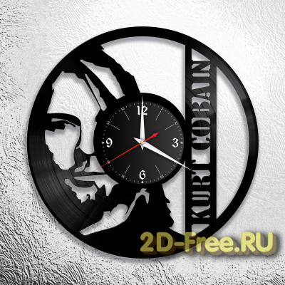 Часы из пластинки музыка Nirvana 3