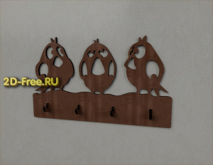 Ключница птицы макет