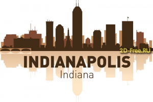 Vector American cities Indianapolis cdr format