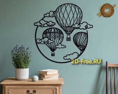 Панно с воздушными шарами cdr