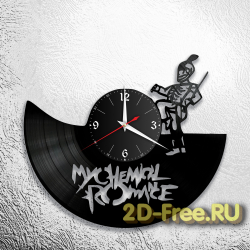 Часы из пластинки музыка My Chemical Romance
