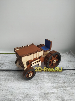 Трактор сборная модель