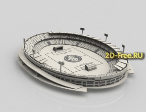 Стадион Beira Rio макет cdr dxf