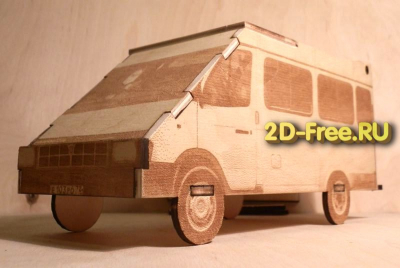Машинка Газель 2D макет