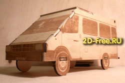 Машинка Газель 2D макет