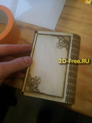 Шкатулка под книгу макет dxf