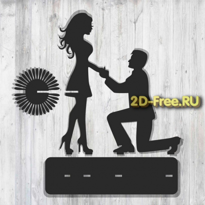 Салфетница влюбленные модель cdr