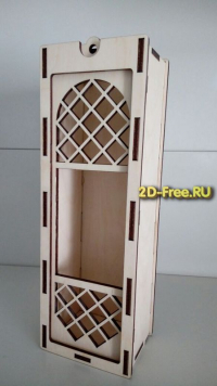 Коробка дя бутылки алкоголя макет