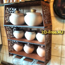 Полка для специй 2D макет