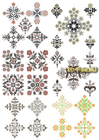 Векторы набор Free Vectors for Laser Cutting 209