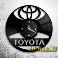 Часы на пластинке авто Toyota