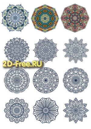 Векторы набор Free Vectors for Laser Cutting 262