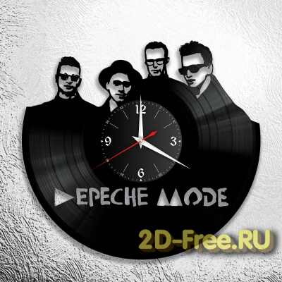 Часы из пластинки музыка Depeche Mode 4