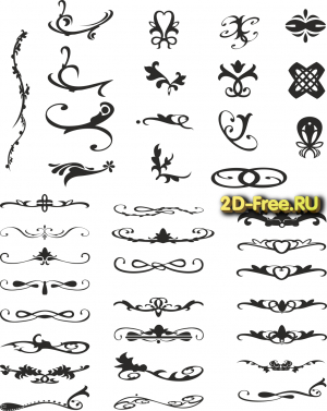 Векторы набор Free Vectors for Laser Cutting 183