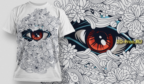 Рисунки на футболки T-shirt vector free 30