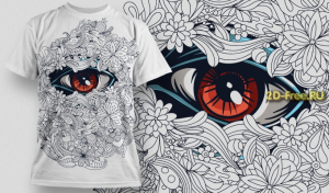 Рисунки на футболки T-shirt vector free 30