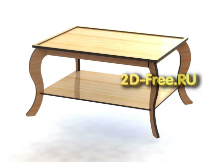Стол журнальный 2D макет