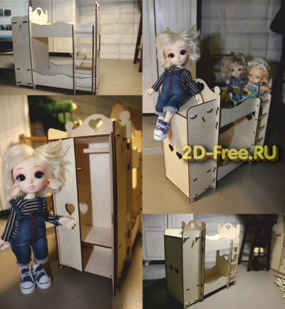 Кроватка для кукол мает файла