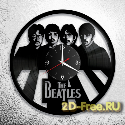 Часы из пластинки музыка BEATLES 9