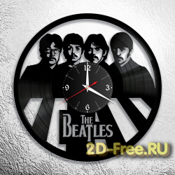 Часы из пластинки музыка BEATLES 9