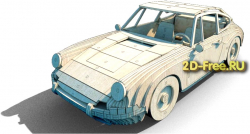 Модель автомобиля Porche-911-1964 с инструкцией