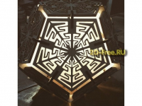 Лампа многогранник макет