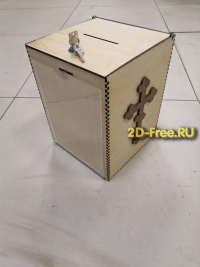 Ящик для пожертвований макет