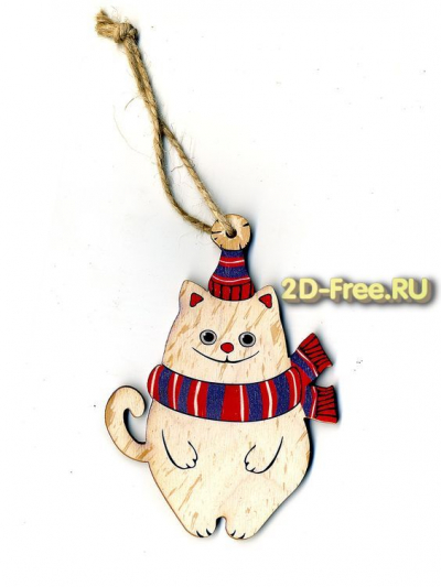 Кот игрушка на елку