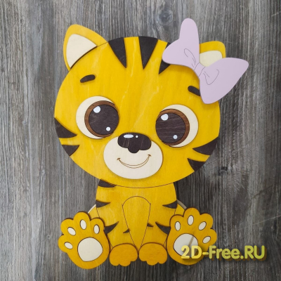 Коробочка с тигрулей для конфет