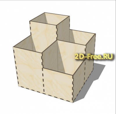 Органайзер макет чертеж dxf