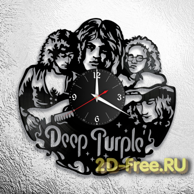 Часы из пластинки музыка Deep Purple